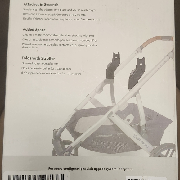 NIB - UPPAbaby Vista V2 & Vista 2015 Stroller Upper Adapters - Picture 7 of 7